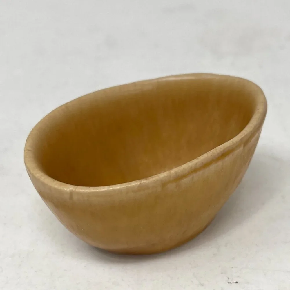 Retired ~ Crate & Barrel Grove Brown Dip Bowl [121-586] 1.75oz Stoneware